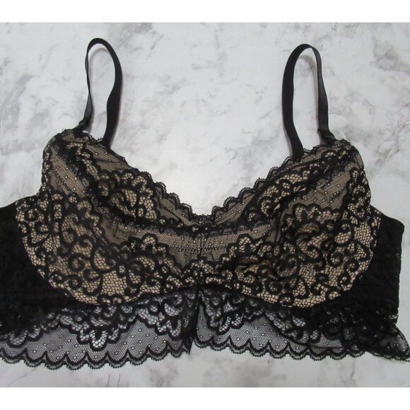 The Dairy Fairy Bra 2 M 30C 32C 34C Ayla Black Lace Hands Free Pumping Nursing - Picture 1 of 6